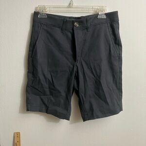 NWT Classic Dark Gray Men's Flat Front Shorts 29